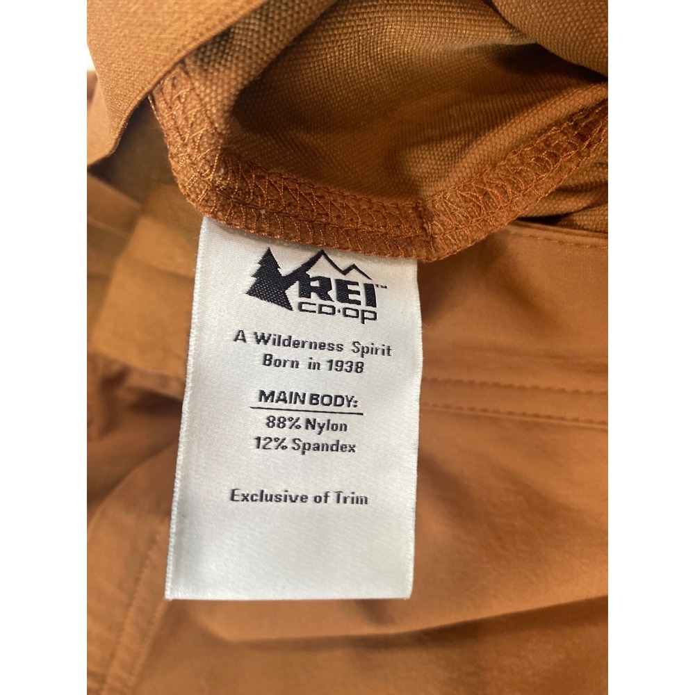 REI Co-op Women Brown Convertible Hiking Pants Zip Off Shorts Large Stretch - Picture 4 of 10